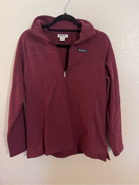 Ariat Women's Quarter-Zip Pullover - Burgundy